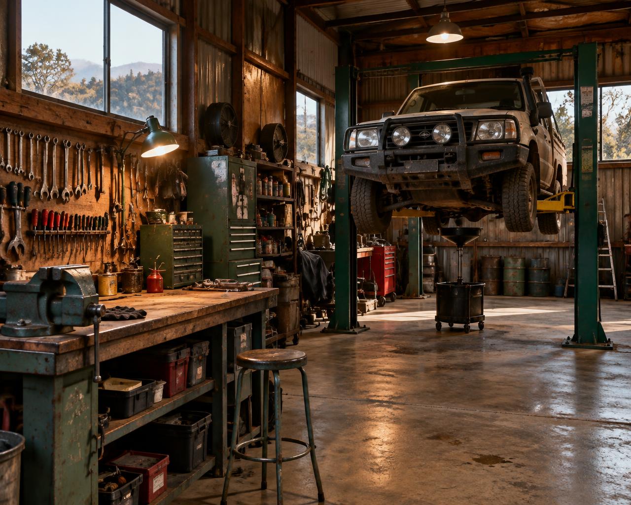 Buchan workshop exterior and service area